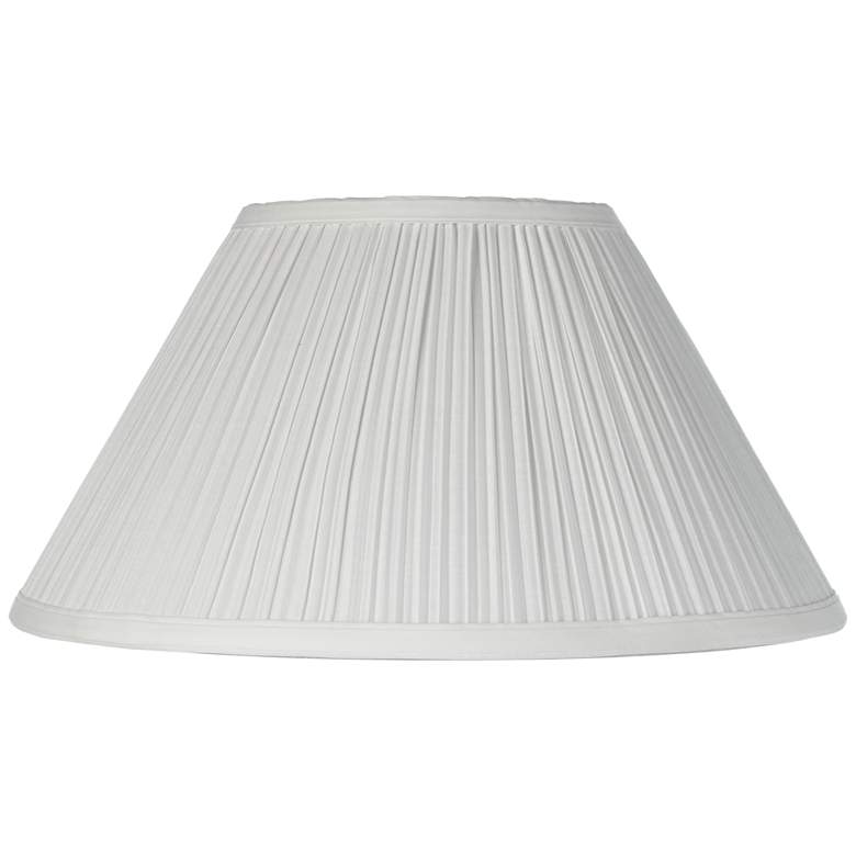 Image 1 Springcrest Fannie Ivory Mushroom Pleated Lamp Shade 6x14x8 (Spider)