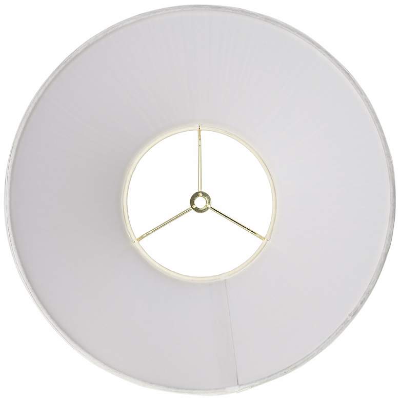 Image 3 Springcrest Fannie Ivory Mushroom Pleated Lamp Shade 6x14x8 (Spider) more views