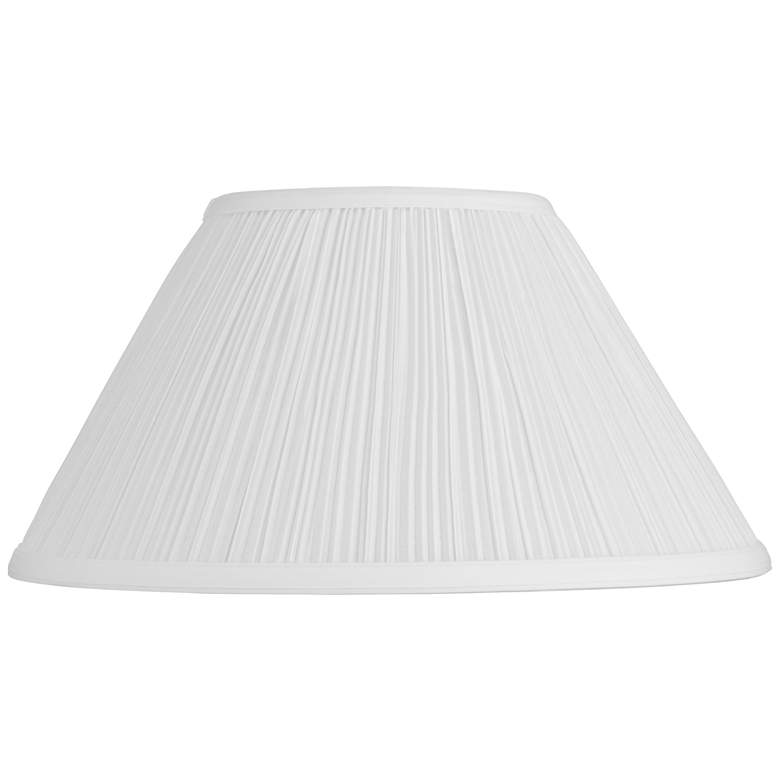 Image 1 Springcrest Fannie White Mushroom Pleated Lamp Shade 6x14x8 (Spider)