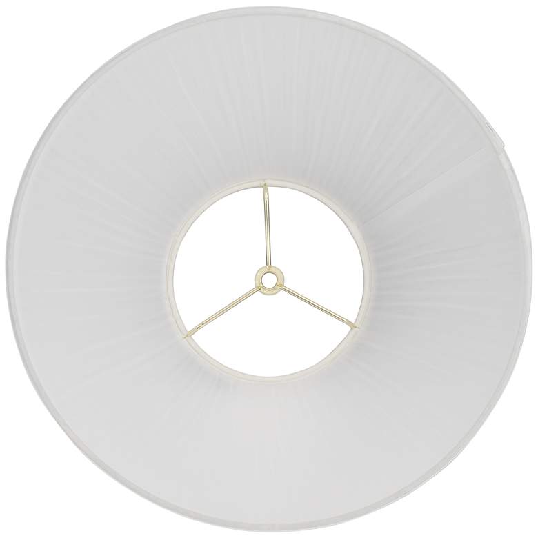 Image 5 Springcrest Fannie White Mushroom Pleated Lamp Shade 6x14x8 (Spider) more views