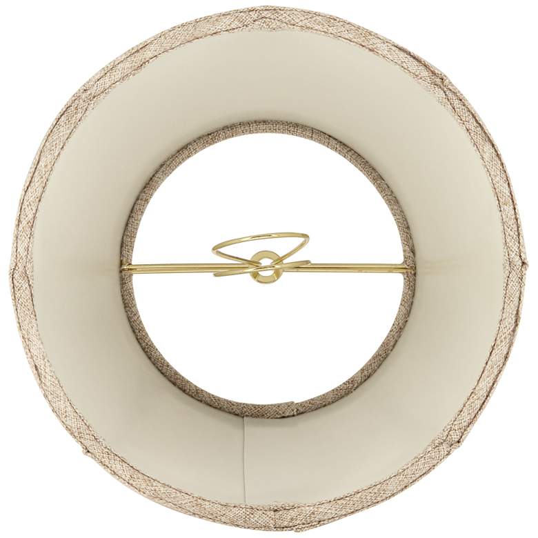 Image 7 Springcrest Fawn Brown Scallop Set of 4 Lamp Shades 4x6x5.5 (Clip-On) more views
