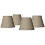 1_Springcrest Fine Burlap Empire Clip Shades 3x5x4 (Clip-On) Set of 4