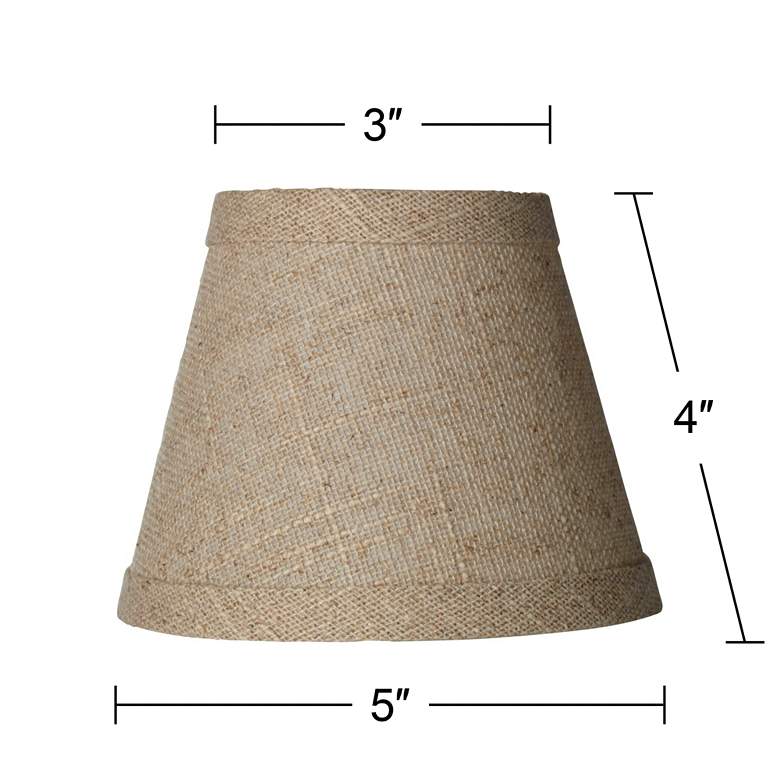 Image 6 Springcrest Fine Burlap Empire Clip Shades 3x5x4 (Clip-On) Set of 4 more views