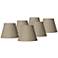Springcrest Fine Burlap Empire Clip Shades 3x5x4 (Clip-On) Set of 6