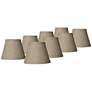 1_Springcrest Fine Burlap Empire Clip Shades 3x5x4 (Clip-On) Set of 8