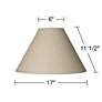 5_Springcrest Fine Burlap Empire Lamp Shades 6x17x11.5 (Spider) Set of 2 more views