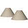 Springcrest Fine Burlap Empire Lamp Shades 6x19x12 (Spider) Set of 2