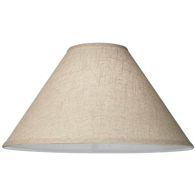 Image 3 Springcrest Fine Burlap Empire Lamp Shades 6x19x12 (Spider) Set of 2 more views