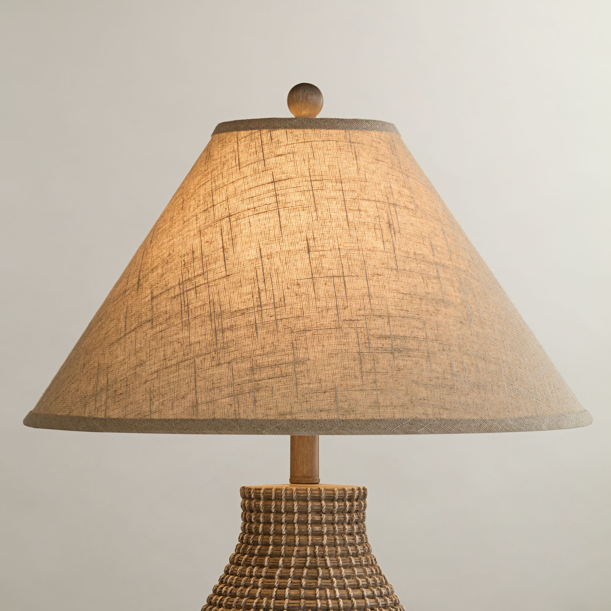 Image 7 Springcrest Fine Burlap Empire Lamp Shades 6x19x12 (Spider) Set of 2 more views