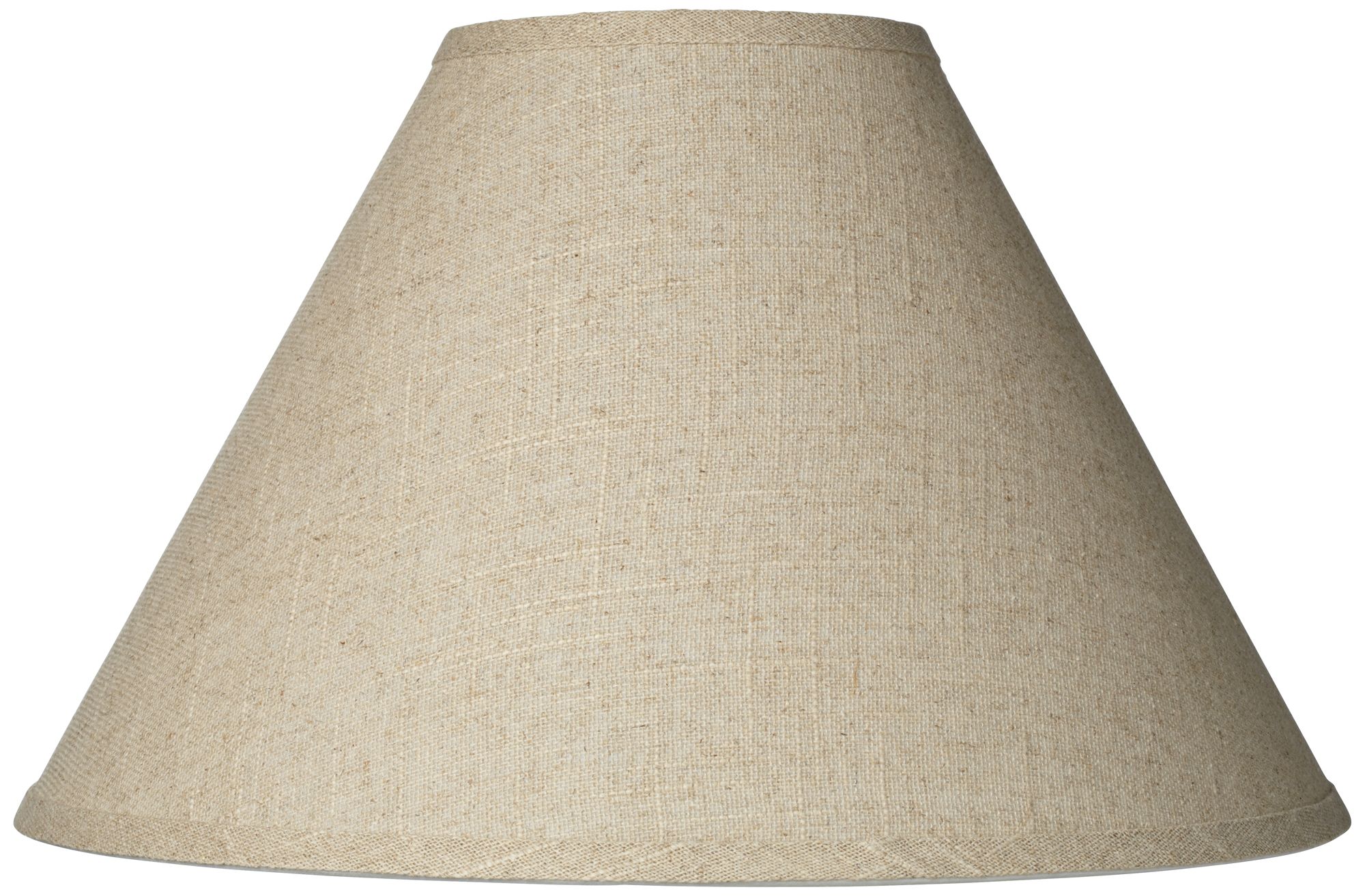 Burlap Lamp Shades Lamps Plus   Springcrest Fine Burlap Empire Shade 6x17x11 5 Spider  2w220 