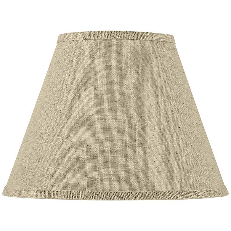 Image 1 Springcrest Fine Burlap Fabric Empire Profile Lamp Shape 6x12x9 (Spider)