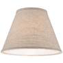 3_Springcrest Fine Burlap Fabric Empire Profile Lamp Shape 6x12x9 (Spider) more views