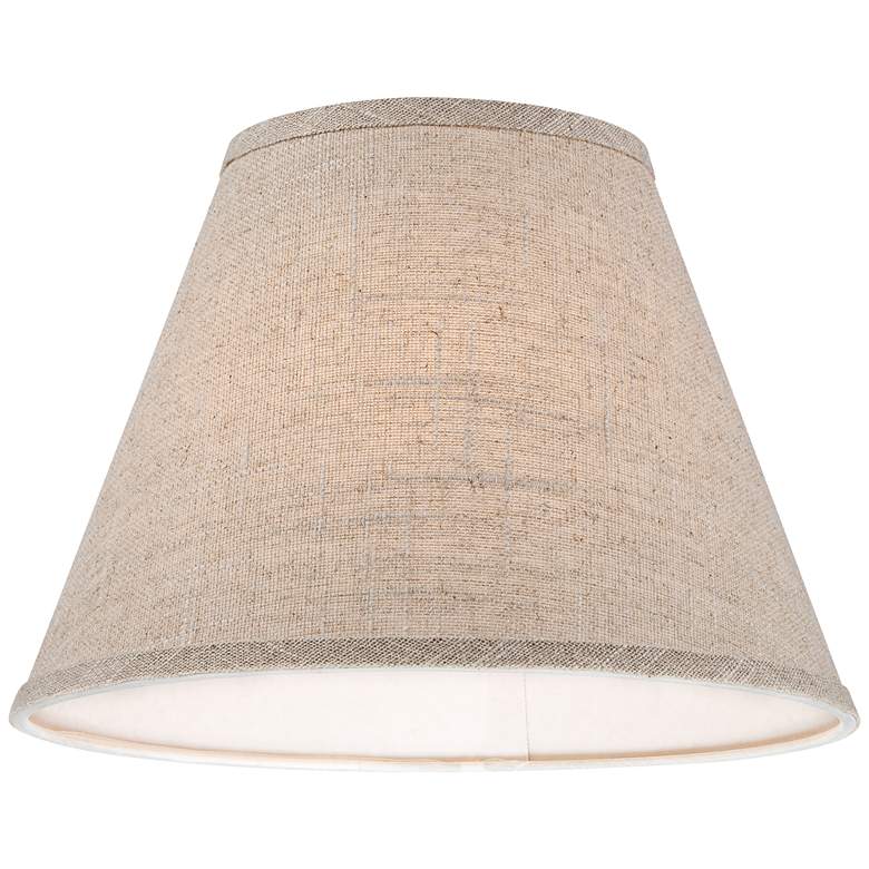 Image 3 Springcrest Fine Burlap Set of 2 Empire Lamp Shades 6x12x9 (Spider) more views
