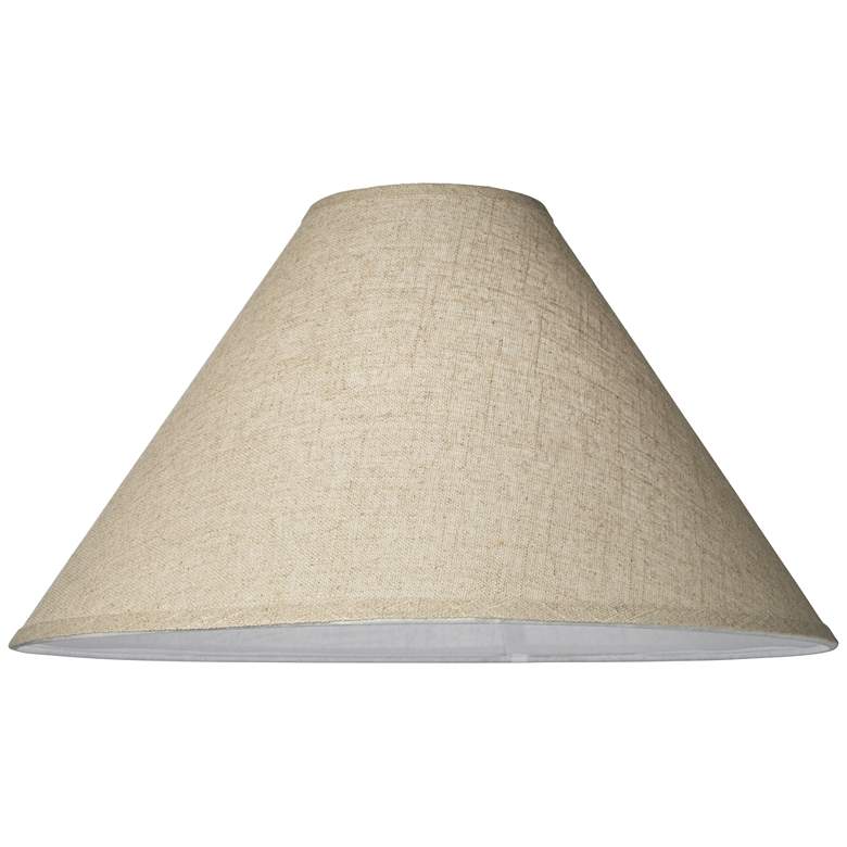 Image 3 Springcrest Fine Burlap Set of 2 Empire Lamp Shades 6x21x13.5 (Spider) more views