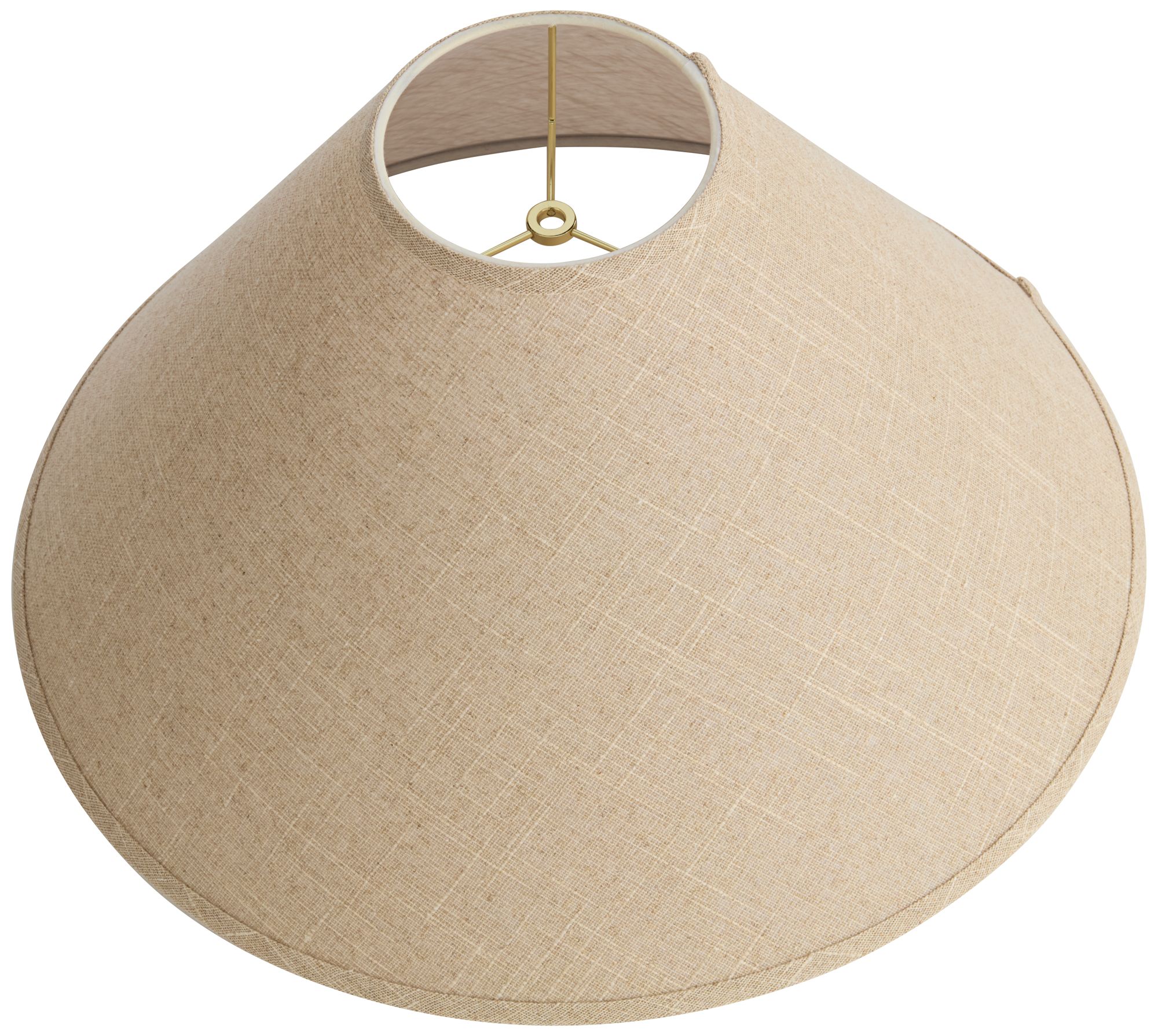 Image 7 Springcrest Fine Burlap Set of 2 Empire Lamp Shades 6x21x13.5 (Spider) more views