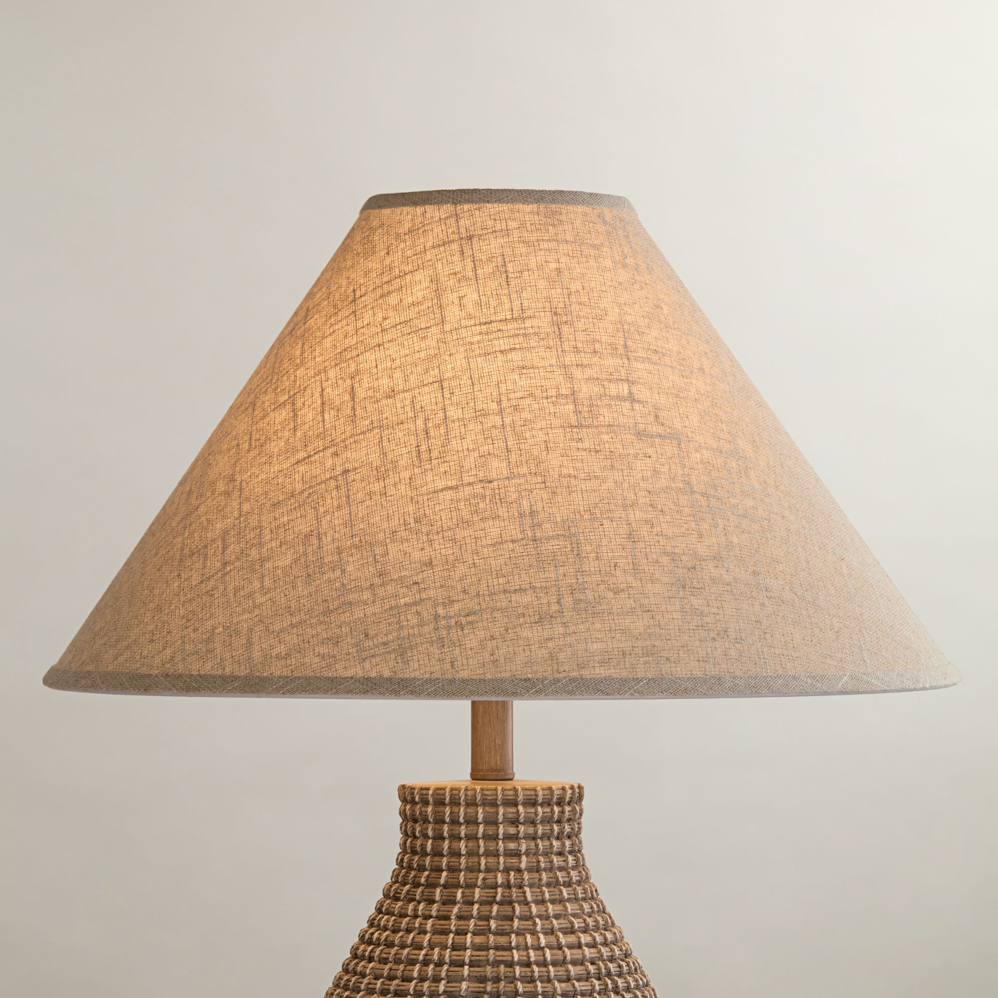 Springcrest Fine Burlap Set of 2 Empire Lamp Shades 6x21x13.5 (Spider)