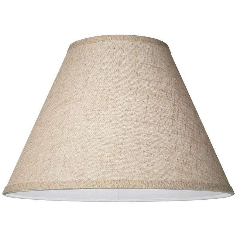 Image 3 Springcrest Fine Burlap Set of 2 Empire Shades 6.5x15x10.75 (Spider) more views