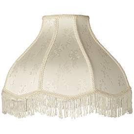 Image1 of Springcrest Floral Cream Scallop Dome Lamp Shade 6x17x12x11 (Spider)