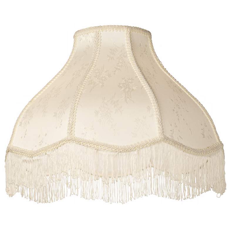 Image 4 Springcrest Floral Cream Scallop Dome Lamp Shade 6x17x12x11 (Spider) more views