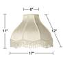 Springcrest Floral Cream Scallop Dome Lamp Shade 6x17x12x11 (Spider)