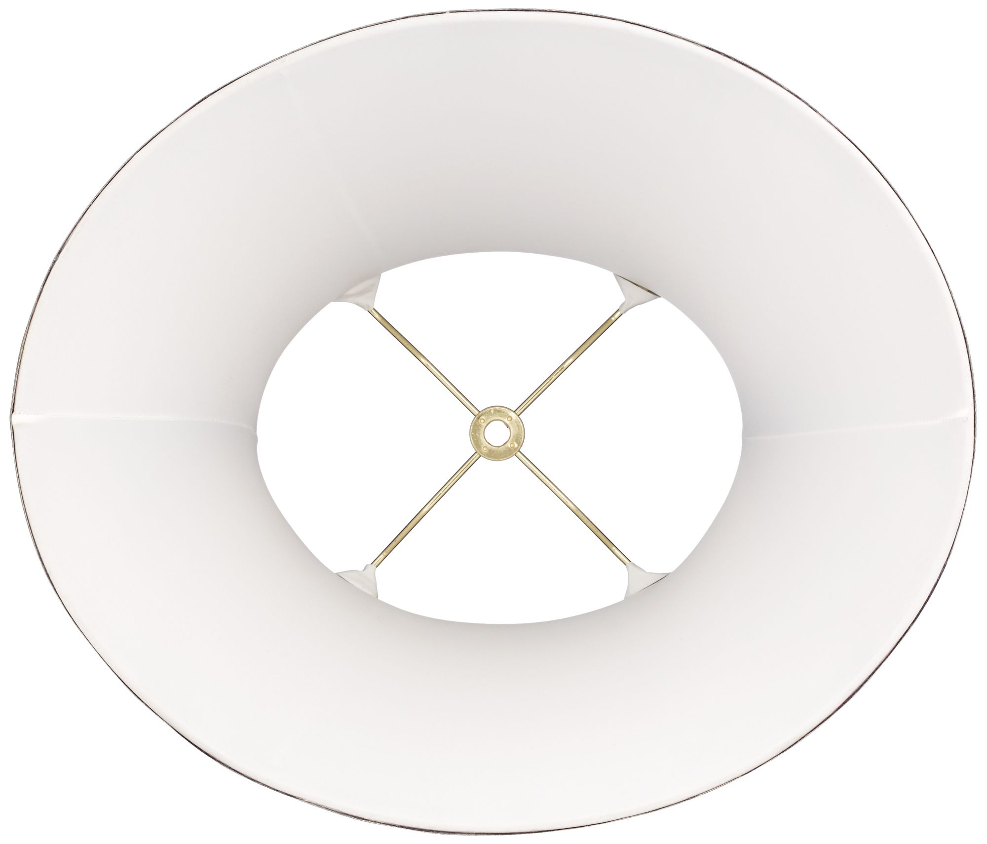 Image 4 Springcrest Galway Pewter Gray Oval Lamp Shade 7/9x13/15x10.5 (Spider) more views