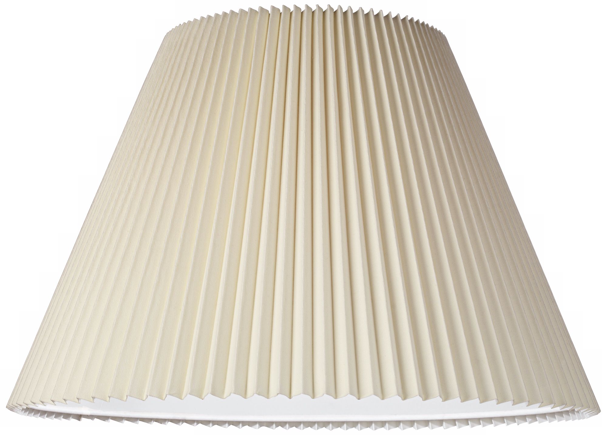 Image 2 Springcrest Genevieve Beige Pleated Lamp Shade 10.75x22x15.5 (Spider) more views