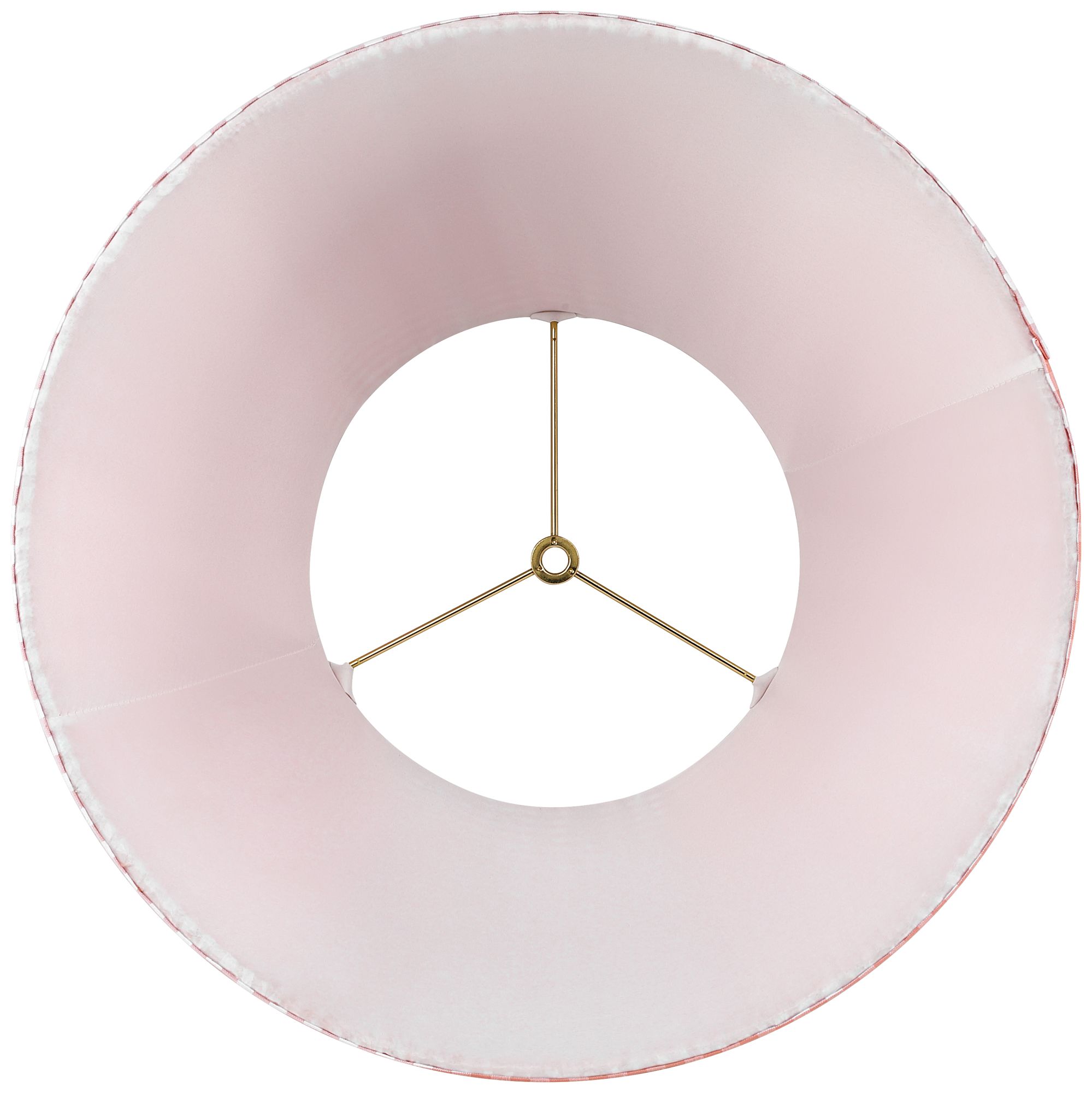 Image 4 Springcrest Gingham Pink Plaid Pleated Cotton Empire Shade (9x16x11) more views