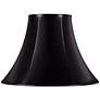 1_Springcrest Ginna Black Faux Leatherette Bell Shade 7x16x12 (Spider)