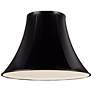 2_Springcrest Ginna Black Faux Leatherette Bell Shade 7x16x12 (Spider) more views