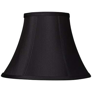 Springcrest Ginna Black Stretch Fabric Bell Lamp Shade 6x12x9 (Spider)