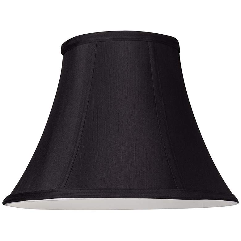 Image 2 Springcrest Ginna Black Stretch Fabric Bell Lamp Shade 6x12x9 (Spider) more views