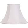1_Springcrest Ginna Classic White Fabric Bell Shade 7x16x12 (Spider)