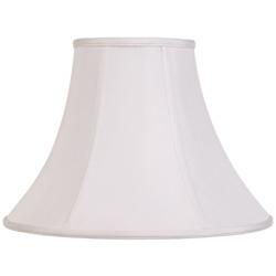 Springcrest Ginna Classic White Fabric Bell Shade 7x16x12 (Spider)