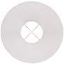 3_Springcrest Ginna Classic White Fabric Bell Shade 7x16x12 (Spider) more views