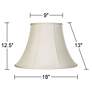 Springcrest Ginna Creme Bell Lamp Shade 9x18x13 (Spider)