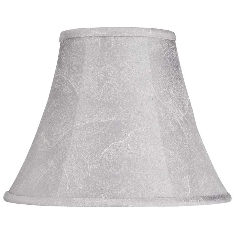 Image 1 Springcrest Ginna Silvery Gray Softback Bell Lamp Shade 7x14x11 (Spider)