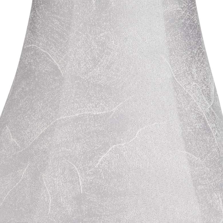 Image 2 Springcrest Ginna Silvery Gray Softback Bell Lamp Shade 7x14x11 (Spider) more views