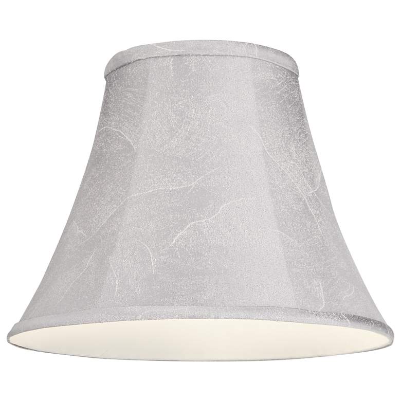 Image 3 Springcrest Ginna Silvery Gray Softback Bell Lamp Shade 7x14x11 (Spider) more views