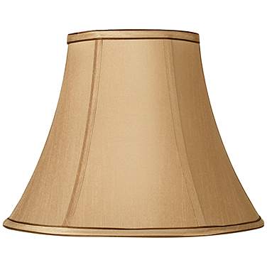 Springcrest Ginna Tan and Brown Bell Lamp Shade 7x14x11 (Spider)