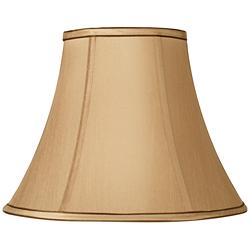 Springcrest Ginna Tan and Brown Bell Lamp Shade 7x14x11 (Spider)