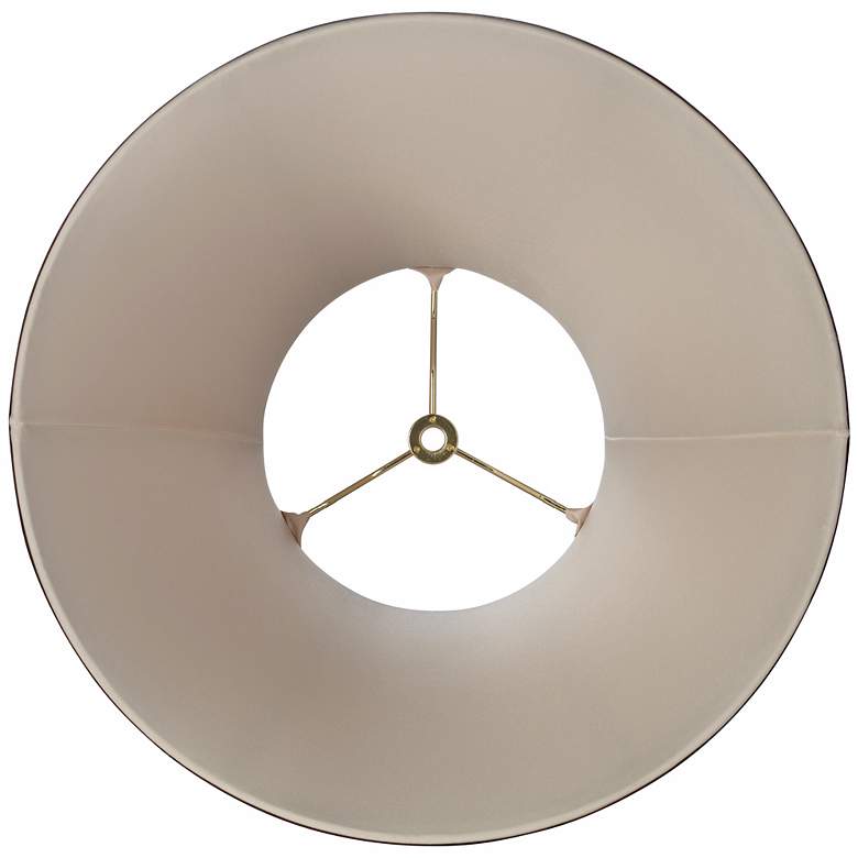 Image 3 Springcrest Ginna Tan and Brown Bell Lamp Shade 7x14x11 (Spider) more views