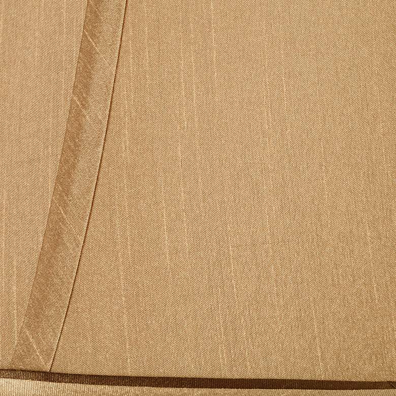 Image 4 Springcrest Ginna Tan and Brown Bell Lamp Shade 7x14x11 (Spider) more views