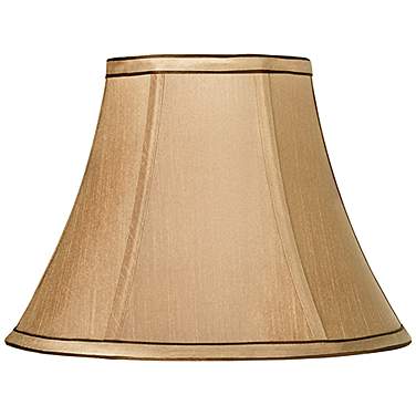 Springcrest Ginna Tan and Brown Trim Bell Shade 6x12x9 (Spider)