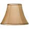 Springcrest Ginna Tan and Brown Trim Bell Shade 6x12x9 (Spider)