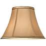 2_Springcrest Ginna Tan and Brown Trim Bell Shade 6x12x9 (Spider) more views