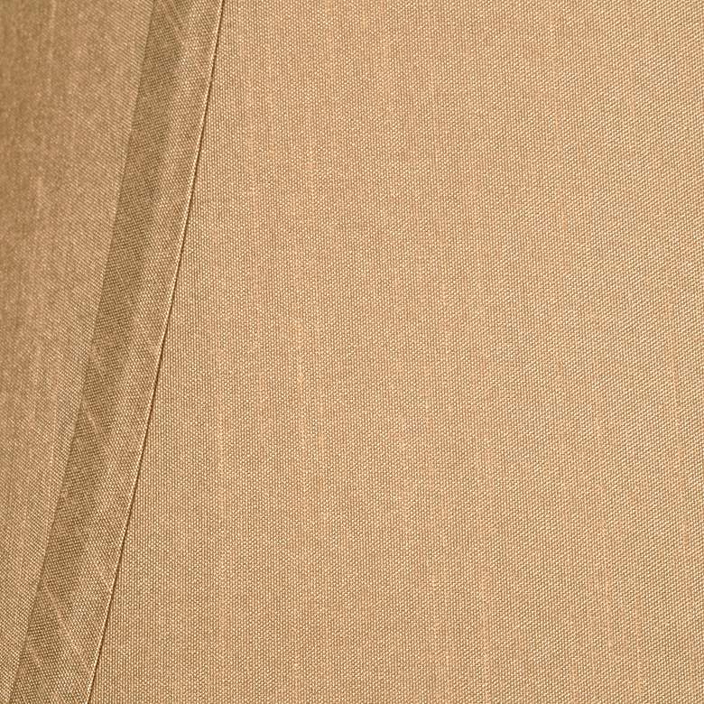 Image 4 Springcrest Ginna Tan and Brown Trim Bell Shade 6x12x9 (Spider) more views