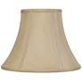 1_Springcrest Ginna Taupe Fabric Flared Bell Lamp Shade 7x14x11 (Spider)