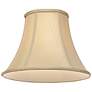 2_Springcrest Ginna Taupe Fabric Flared Bell Lamp Shade 7x14x11 (Spider) more views