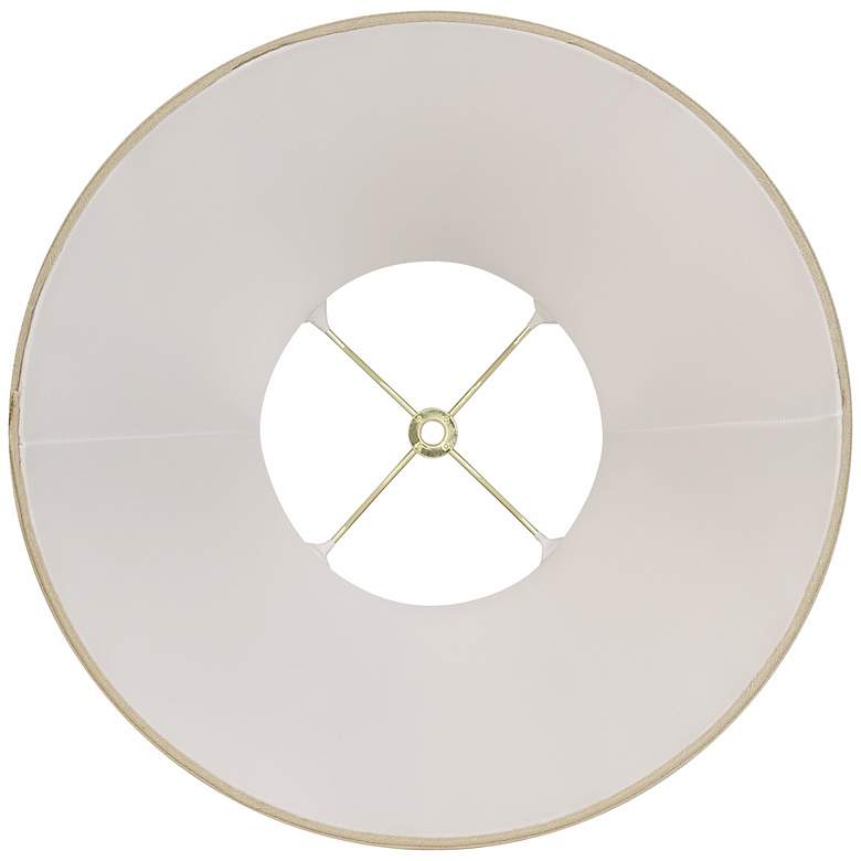 Image 3 Springcrest Ginna Taupe Fabric Flared Bell Lamp Shade 7x14x11 (Spider) more views