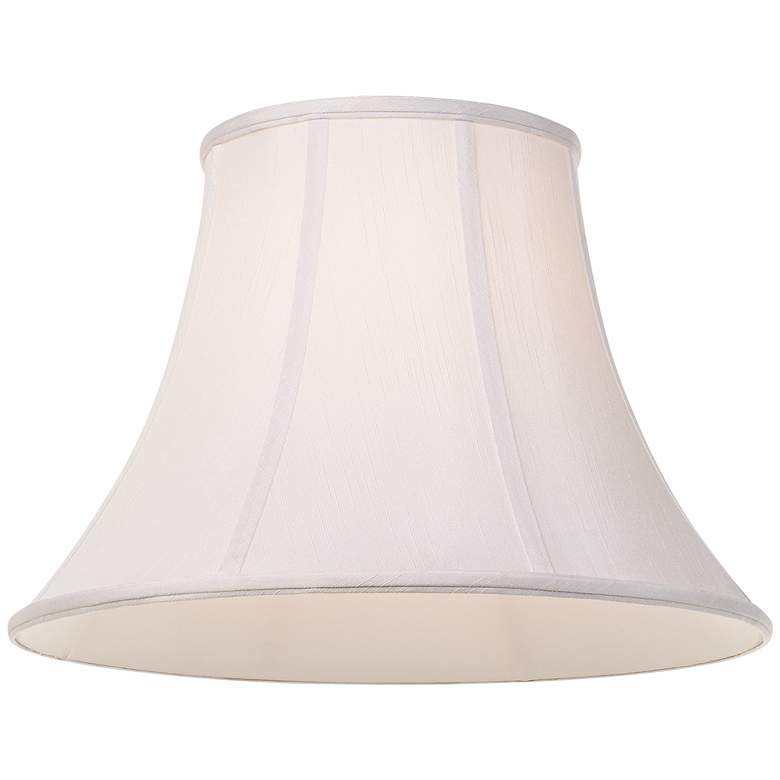 Image 2 Springcrest Ginna White Classic Bell Lamp Shade 9x18x13 (Spider) more views